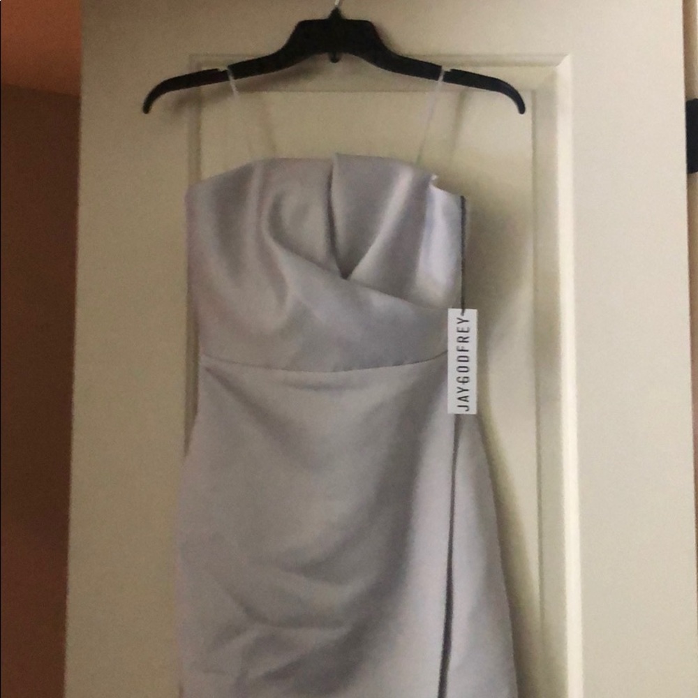 NWT JAYGODFREY Silver Darcy Dress